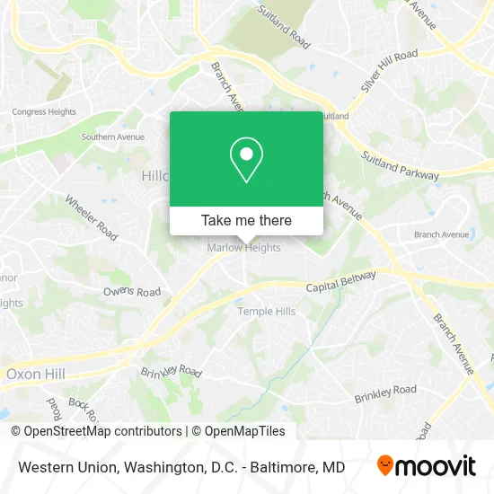 Western Union map