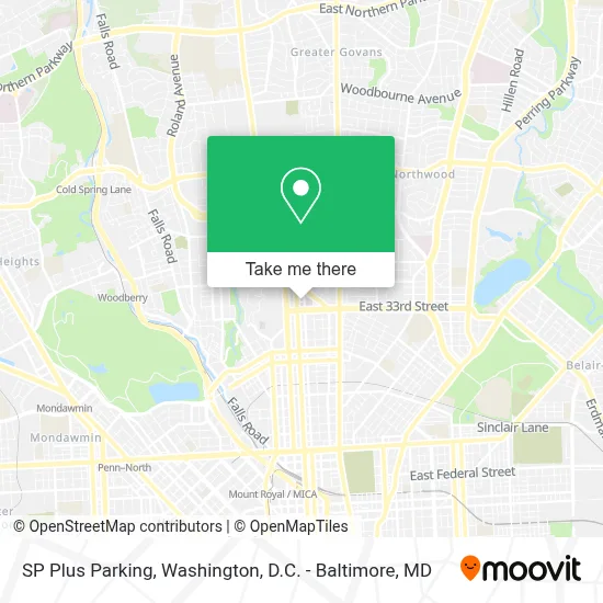 SP Plus Parking map