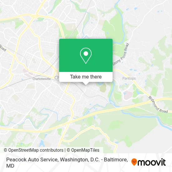 Peacock Auto Service map