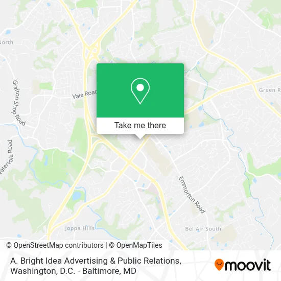 A. Bright Idea Advertising & Public Relations map