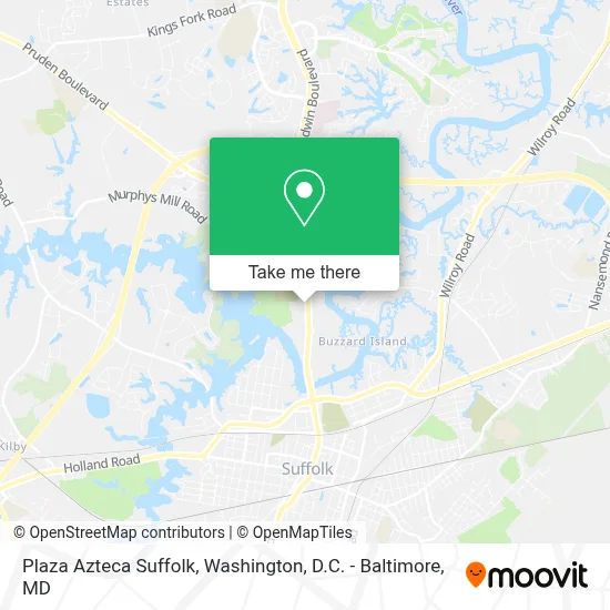 Plaza Azteca Suffolk map