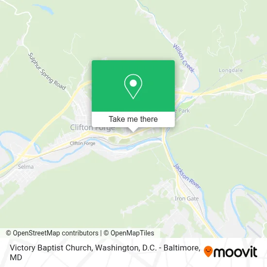 Victory Baptist Church map
