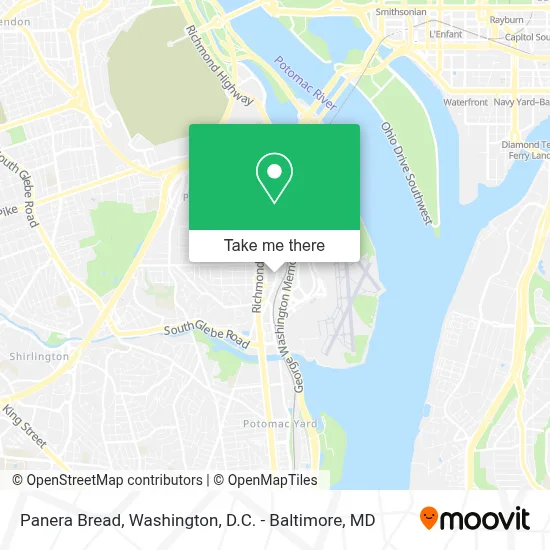 Panera Bread map