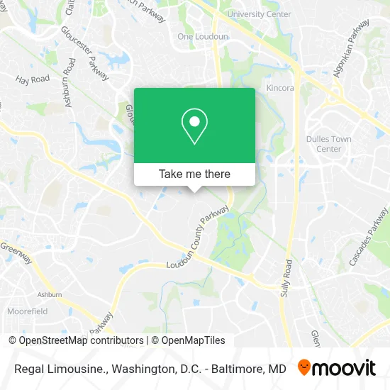 Regal Limousine. map
