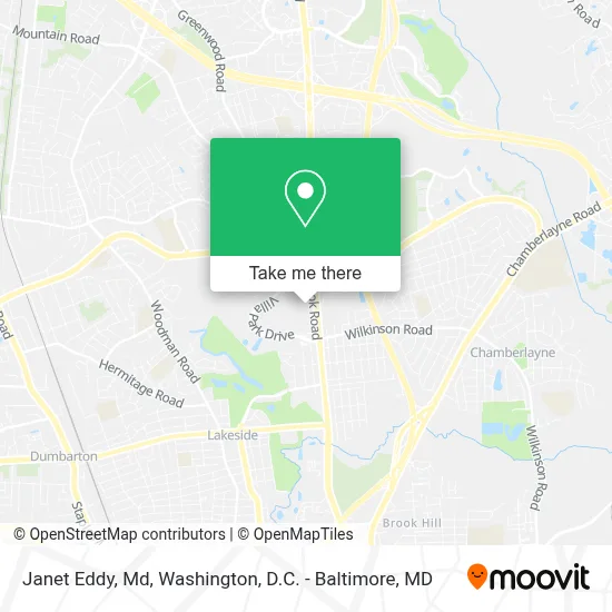 Janet Eddy, Md map