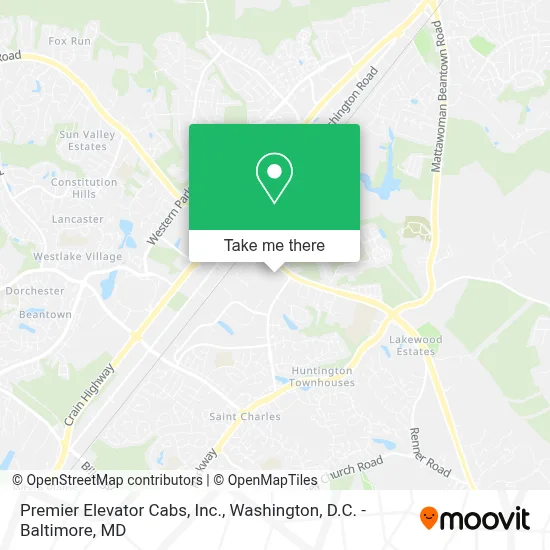 Premier Elevator Cabs, Inc. map
