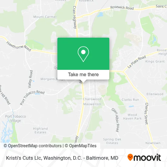 Kristi's Cuts Llc map