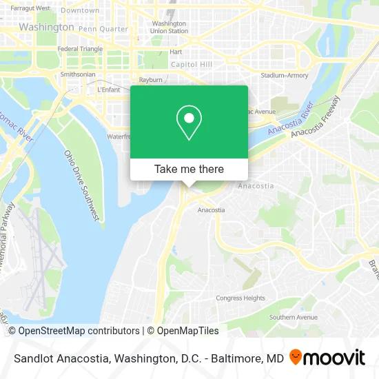 Sandlot Anacostia map