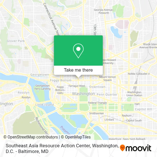 Southeast Asia Resource Action Center map