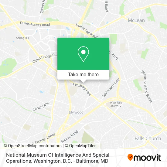 National Museum Of Intelligence And Special Operations map