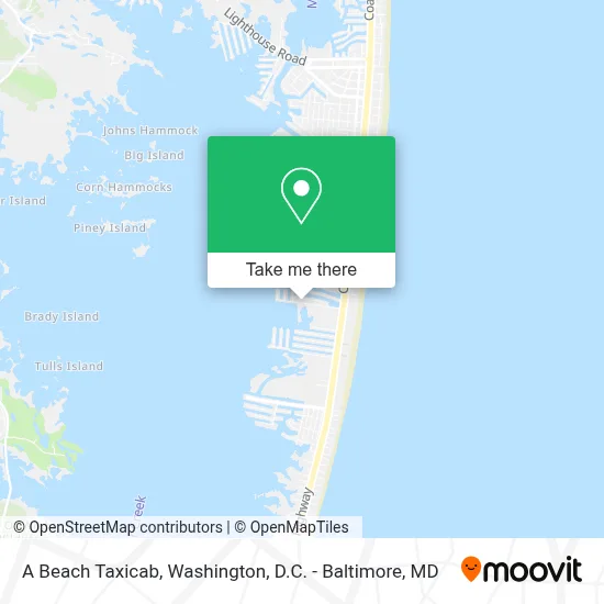 A Beach Taxicab map