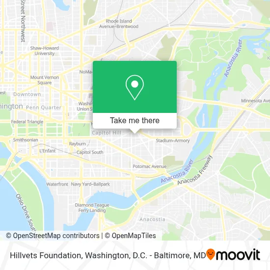 Hillvets Foundation map