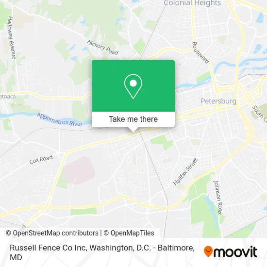 Russell Fence Co Inc map