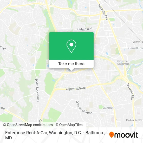 Enterprise Rent-A-Car map