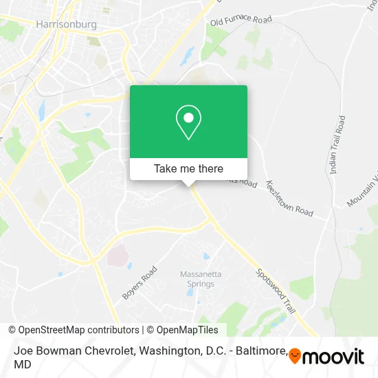 Joe Bowman Chevrolet map