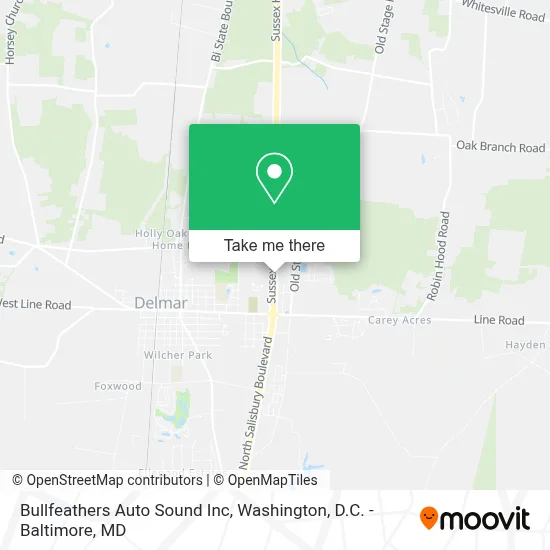 Bullfeathers Auto Sound Inc map