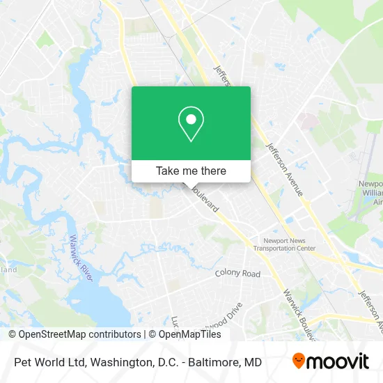 Pet World Ltd map