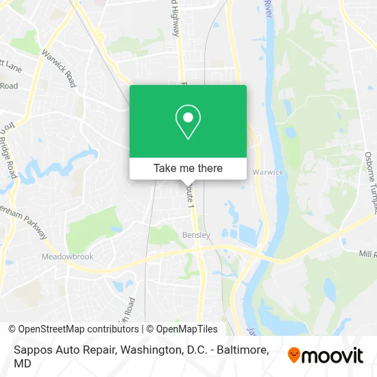 Sappos Auto Repair map