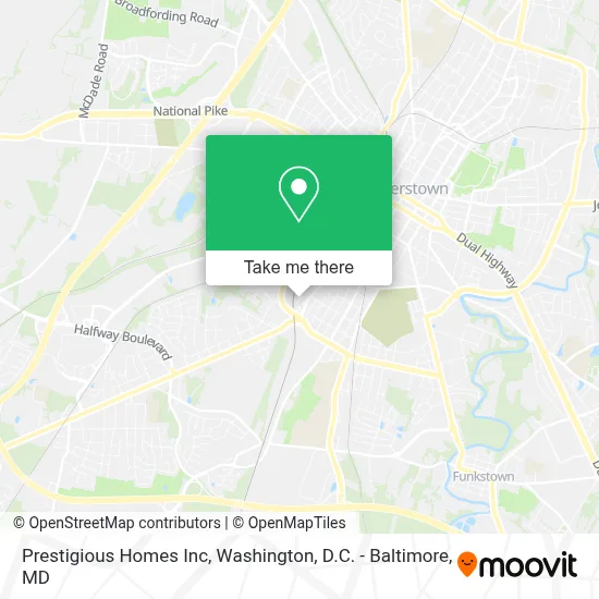 Prestigious Homes Inc map