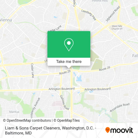 Liam & Sons Carpet Cleaners map