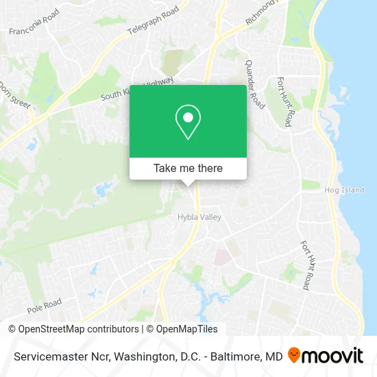 Servicemaster Ncr map