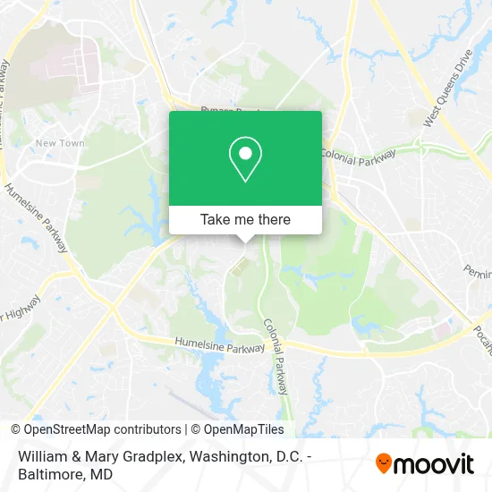 William & Mary Gradplex map