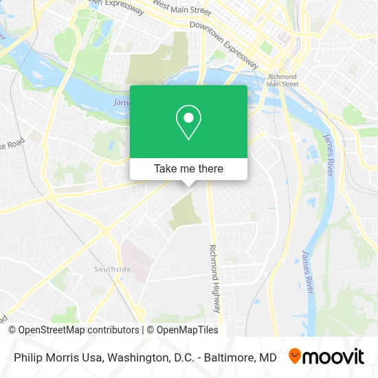 Philip Morris Usa map