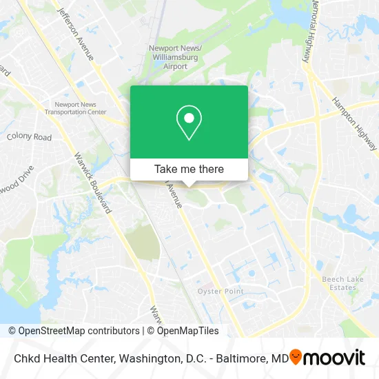 Chkd Health Center map