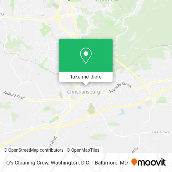 Q's Cleaning Crew map