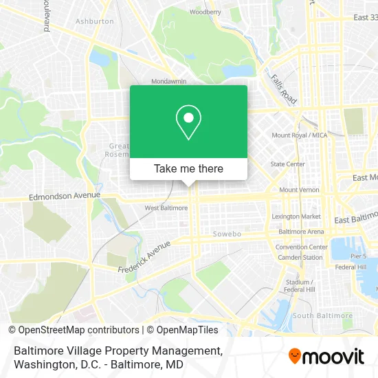 Baltimore Village Property Management map