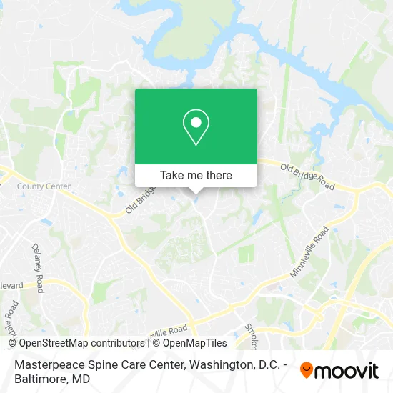 Masterpeace Spine Care Center map