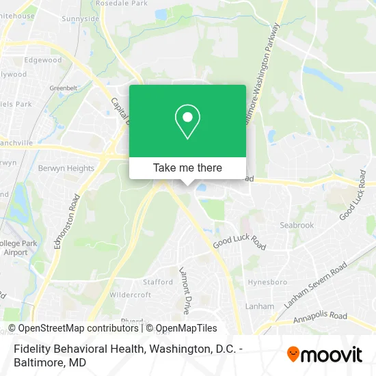 Fidelity Behavioral Health map