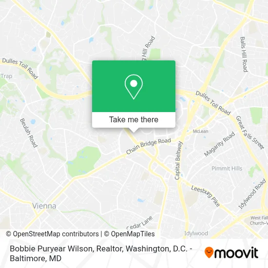 Bobbie Puryear Wilson, Realtor map
