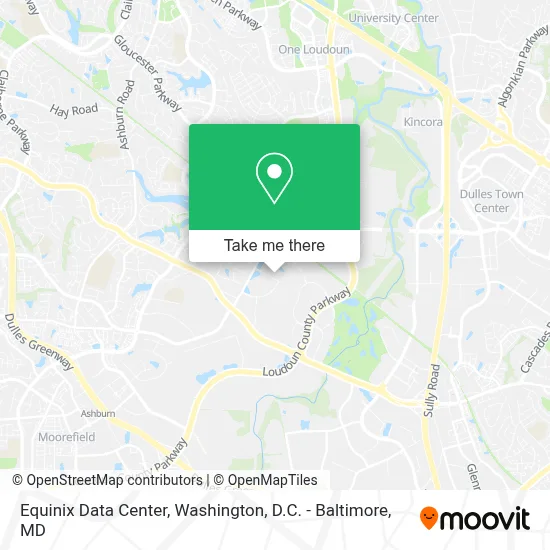 Equinix Data Center map