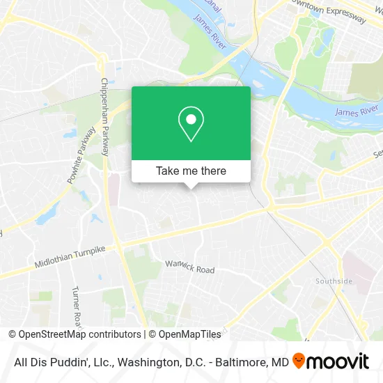 All Dis Puddin', Llc. map