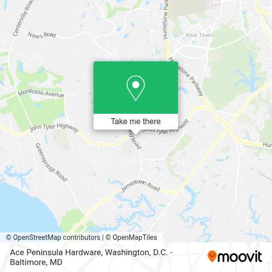 Ace Peninsula Hardware map