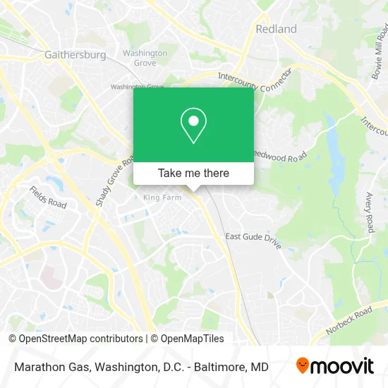 Marathon Gas map