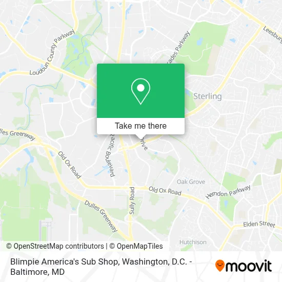 Blimpie America's Sub Shop map