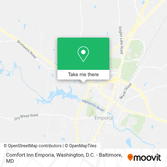 Comfort Inn Emporia map