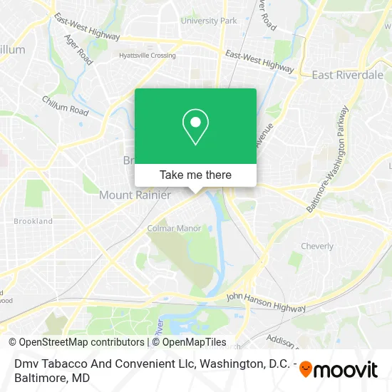 Dmv Tabacco And Convenient Llc map