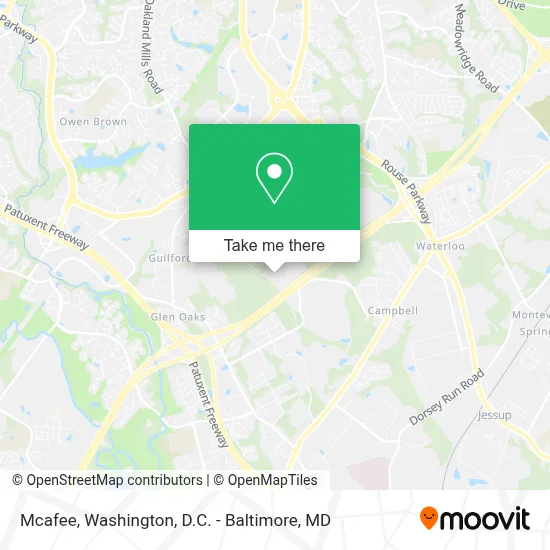 Mcafee map