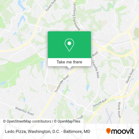 Ledo Pizza map