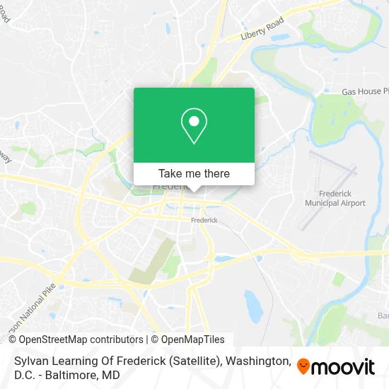 Sylvan Learning Of Frederick (Satellite) map