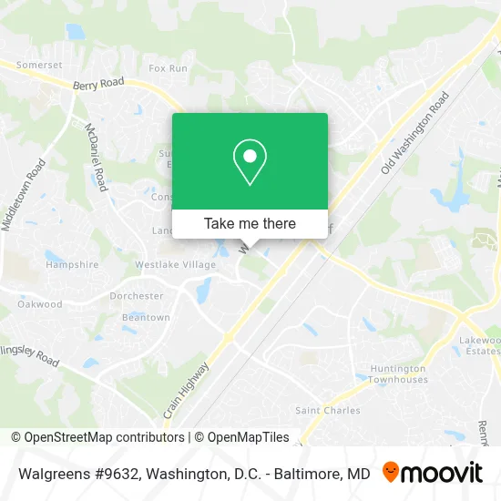 Walgreens #9632 map