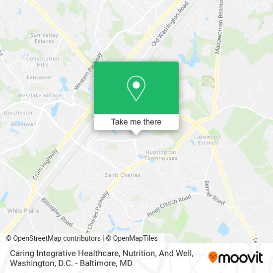 Caring Integrative Healthcare, Nutrition, And Well map