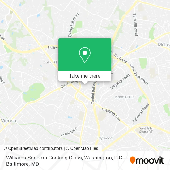Williams-Sonoma Cooking Class map