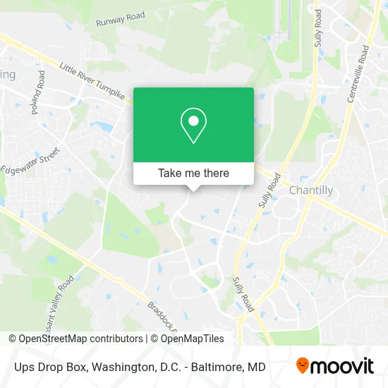 Ups Drop Box map