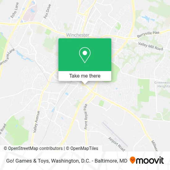 Go! Games & Toys map