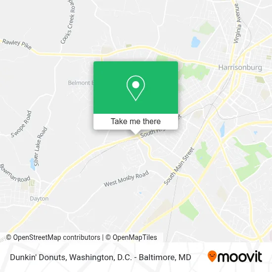 Dunkin' Donuts map