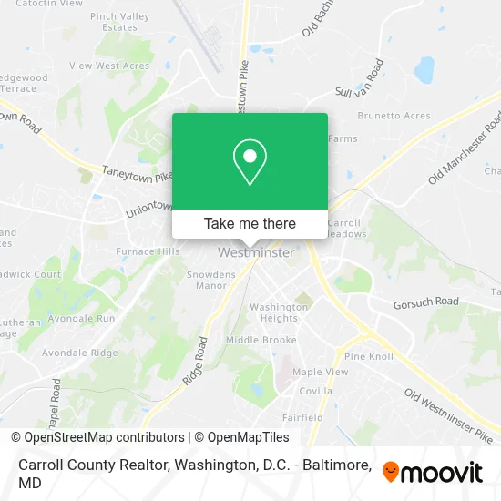 Carroll County Realtor map